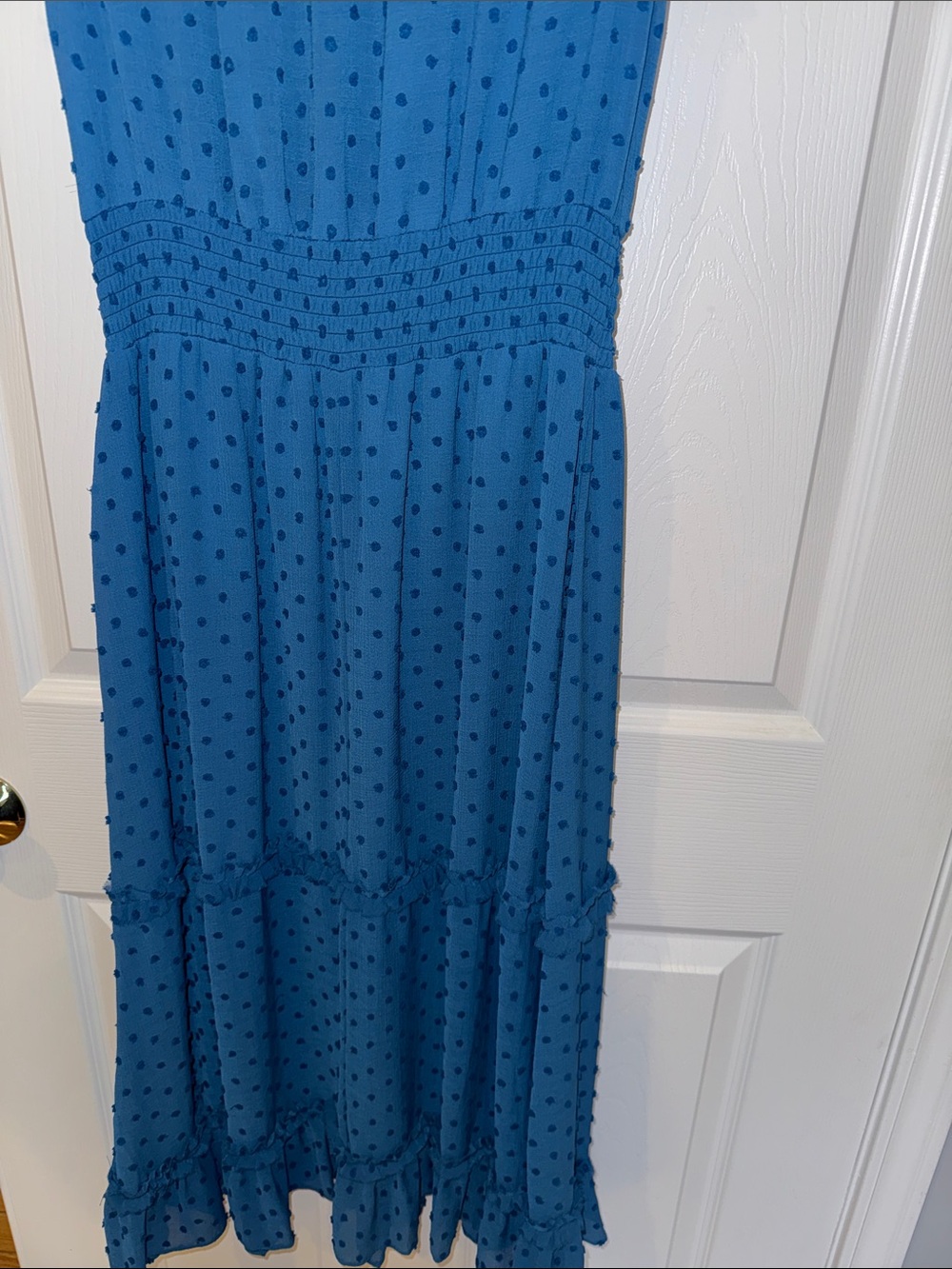 CeCe Teal Dot Midi Dress - Picture 8 of 9